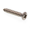 Sheet Metal Screws, #8 X 1in, Gr 18-8 Ss, Package Of 100