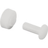 Sliding Window Roller W/ Axle Pins, 7/16in Flat Nylon, Package Of 4