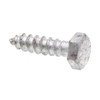 Hex Lag Screws, 1/4in X 1in, A307 Galv Steel, Package Of 100