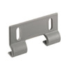Shower Door Bottom Hook Guide, Plastic Const, Gray, Package Of 2
