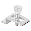 Storm Door Panel Clip W/ Screws, 1/4in, Alum, Package Of 8