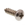 Sheet Metal Screws, #4 X 3/8in, Gr 18-8 Ss, Package Of 100