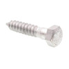 Hex Lag Screws, 5/8in X 3in, A307 Galv Steel, Package Of 10