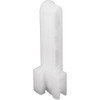 1/2in Nylon Flat-Edge Sliding Window Roller Assembly, Package Of 4
