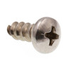 Sheet Metal Screws, #10 X 1/2in, Gr 18-8 Ss, Package Of 100