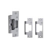 Hes Satin Stainless Steel Fire Rated Strike Plate W/ Latchbolt Monitor