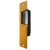Trine Satin Brass Strike Plate For Cylindrical Lock