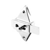 Sentry 2-3/4 In. Hole Center Spacing Die Zamak Construction Chrome  Slide Latch