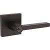 Kwikset Halifax Matte Black Keyed Entry Door Lever With Smartkey Security
