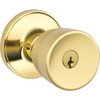 Schlage J Series Byron Entry Knob, Brass