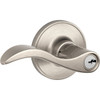 Schlage J Series Seville Entry Lever, Satin Nickel