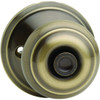 Schlage Georgian F Series Knob, Privacy, Grade Aaa, Antique Brass