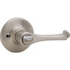 Kwikset Dorian Satin Nickel Bed/Bath Privacy Door Lever