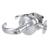 Schlage Alx Privacy Lockset, Sparta Lever, Keyless, Satin Chrome, Non-Handed