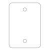 Detex Steel Narrow Trim Cover Plate (Aluminum)