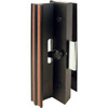 Sliding Glass Door Handle Set, Clamp, Surface Mount, Aluminum, Black