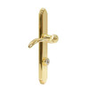 Larson Brass Storm Door Revere Latch Set