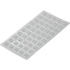 Round Bumper, 5/16 Inch, Vinyl, Clear, Pack Of 50