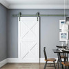 Delaney Hardware Barn Door 1000 Series 6 Ft Green Patina, Standard