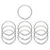 Key Systems Tamper Proof Key Ring, Flex 2" Diameter, 5 Cm, Package Of 10