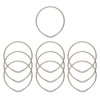 Key Systems Tamper Proof Key Ring, Flex, 3" Diameter, 7 Cm, Package Of 10
