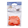 Key Systems Tamper Proof Rings Color Coding Tags, Orange, Package Of 50