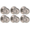 Shield Security Ball Keyless Passage Door Knob In Satin Nickel 6-Pack