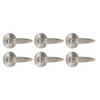 Shield Security Straight Keyless Passage Door Lever In Stainless Steel 6-Pack