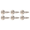 Shield Security Straight Turn Button Privacy Door Lever In Satin Nickel 6-Pack