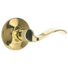 Shield Security Wave Keyless Passage Door Lever In Bright Brass