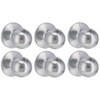 Shield Security Ball Keyless Passage Door Knob In Satin Chrome 6-Pack