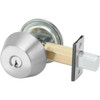 Accentra Deadbolt, Cylinder By Thumbturn, Satin Chrome Finish, Schlage C Keyed