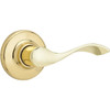 Kwikset Balboa Polished Brass Hall/Closet Passage Door Lever