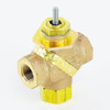 Schneider Valve Globe 3 Way Mixing 1/2" Npt 2.2 Cv Bronze Body Brass Trim