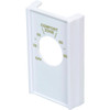 White Double Pole Line Volt Thermostat Cover