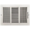 Truaire 12 In X 8 In 3-Way Steel Wall/Ceiling Register