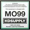 Mo99 Adhesive Labels Package Of 10
