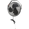 18" Industrial Wall Mount Outdoor Fan, Black