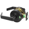 Accentra Cylindrical Lock With Indicator Status, Black Suede  