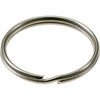 Lucky Line 2" Split Key Ring, Nickel-Plated Steel, Package Of 10