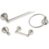 Design House Allante 4-Piece Bathroom Accessory Kit, Satin Nickel Finish