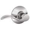 Schlage F-Series Lock F10 Passage Accent Lever Style (Bright Chrome)