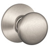 Schlage F-Series Lock F10 Passage Plymouth Knob Style (Satin Nickel)