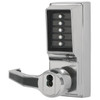 Dormakaba Mortise Combination, Passage, Lockout, 6/7-Pin Sfic Prep, Bright Chrome