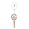 Oval Numbered 1-20 Key Tag (20-Pack) (White)
