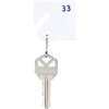 Slotted Numbered 41-60 Key Tag (20-Pack) (White)