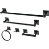 Kingston Brass Serano 5-Piece Bathroom Accessory Set (Black)