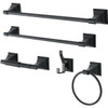 Kingston Brass Monarch 5-Piece Bathroom Accessory Set (Black)