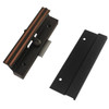 Sliding Glass Door Handle Black Clamp Style Surface Mount 4-15/16" Hole Centers