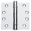 Global Door Controls 4.5 X 4 In. Ball Bearing Steel Hinge Polish Chrome (3-Pack)
